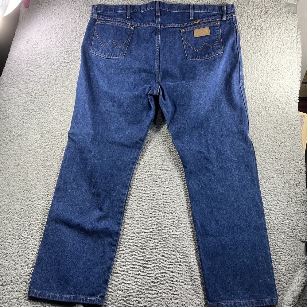 Wrangler 13MWZPW Men 48x32 Cowboy Cut Original Fit Prewashed Indigo Jeans Blue